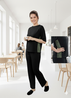 JACARD TAXTURE 4*4 MODAL SPANDEX COORD-SET FOR GIRL & WOMEN'S