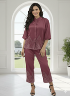 Trendy Embroydri Coord Set for Girl And Womens