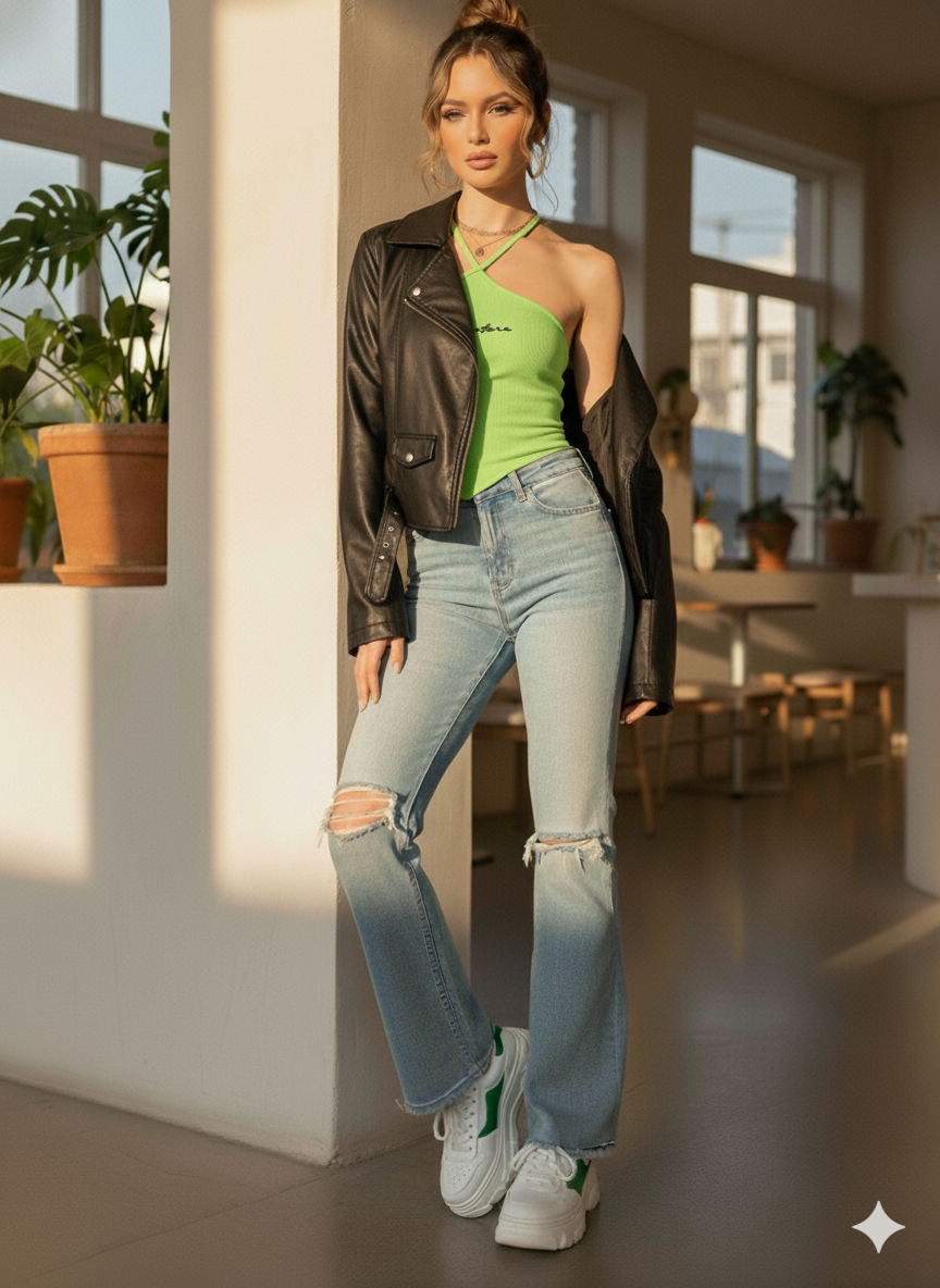 ORGANIC COTTON HALTER NECK TOP