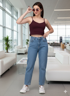 COTTON SPAGHETTI TOP