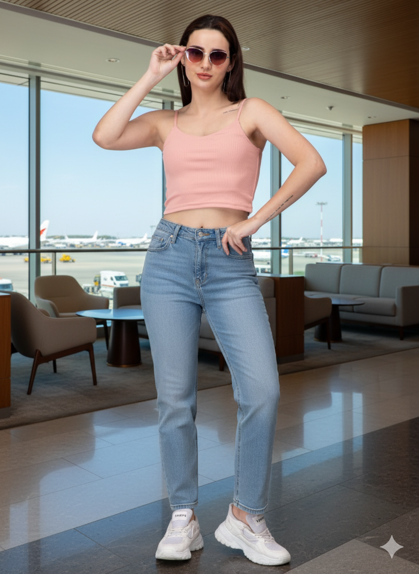 COTTON SPAGHETTI TOP