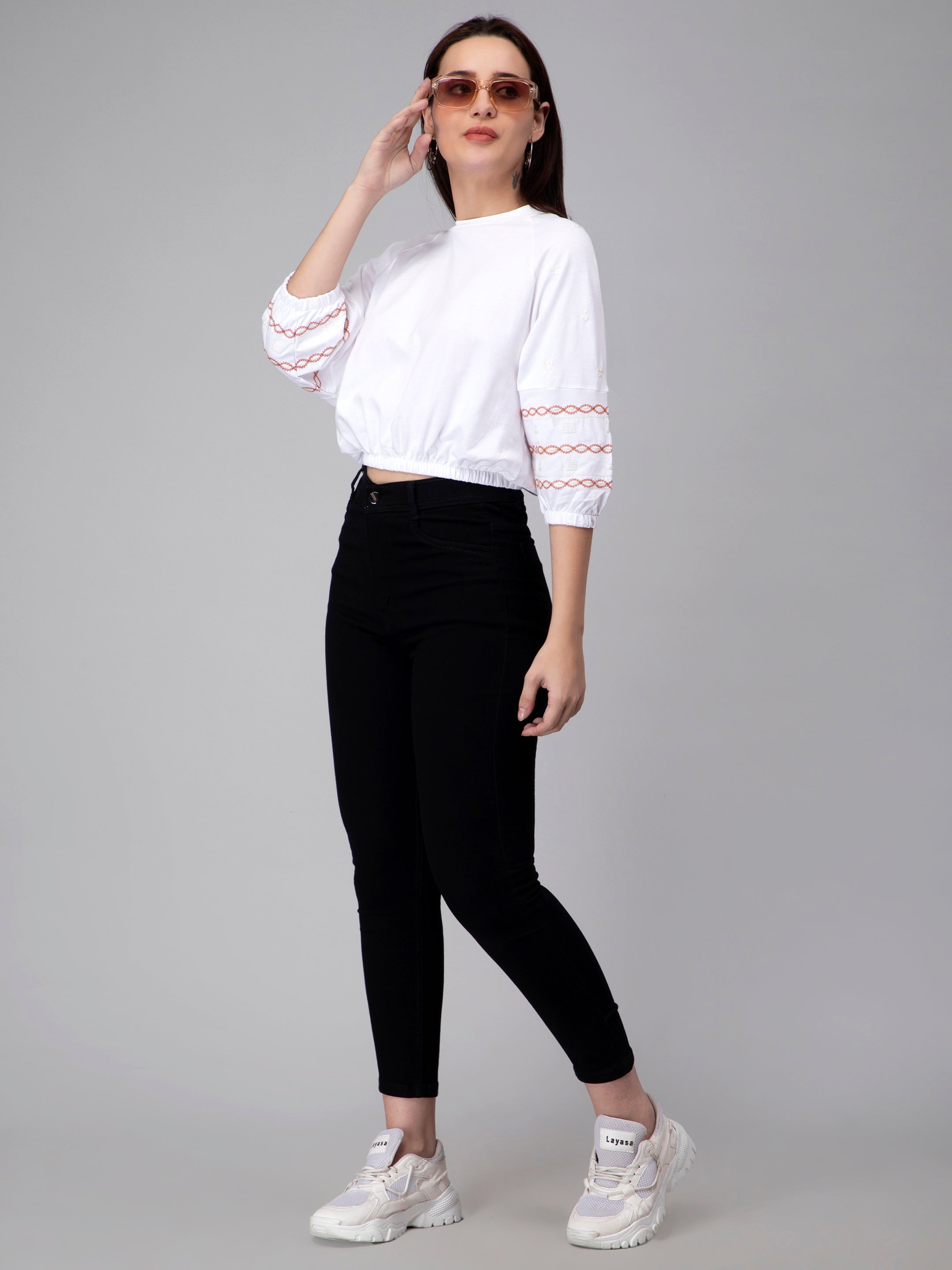 COTTON EMBROYDRI TOP