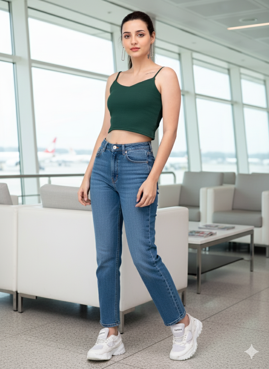 COTTON SPAGHETTI TOP