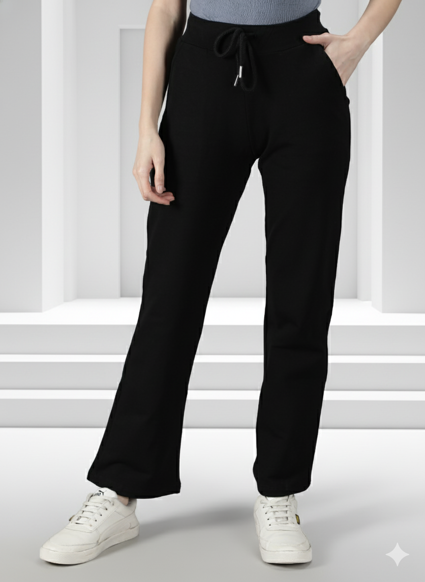 COTTON CASUAL BLACK PANT