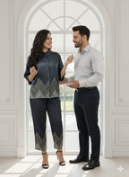 Trendy Embroydri Coord Set for Girl And Womens