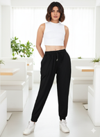 COTTON CASUAL BLACK PANT