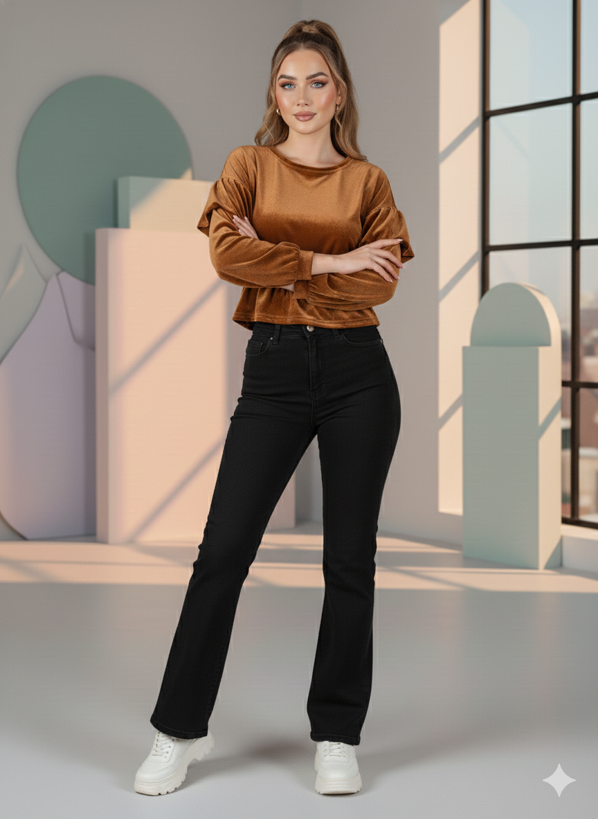 Korean Velvet Top