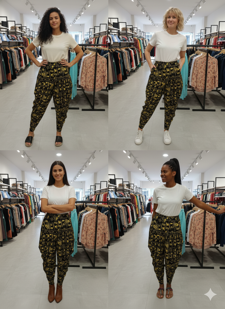 PRINTED DHOTI SALWAR MODAL