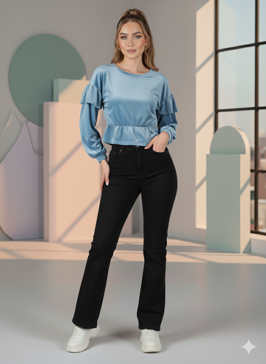 Korean Velvet Top