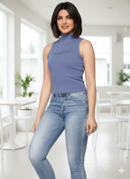 Sleevless knitting Top