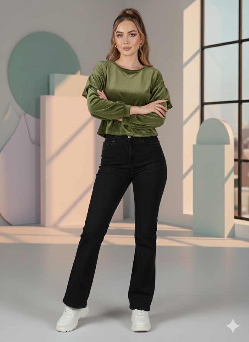 Korean Velvet Top