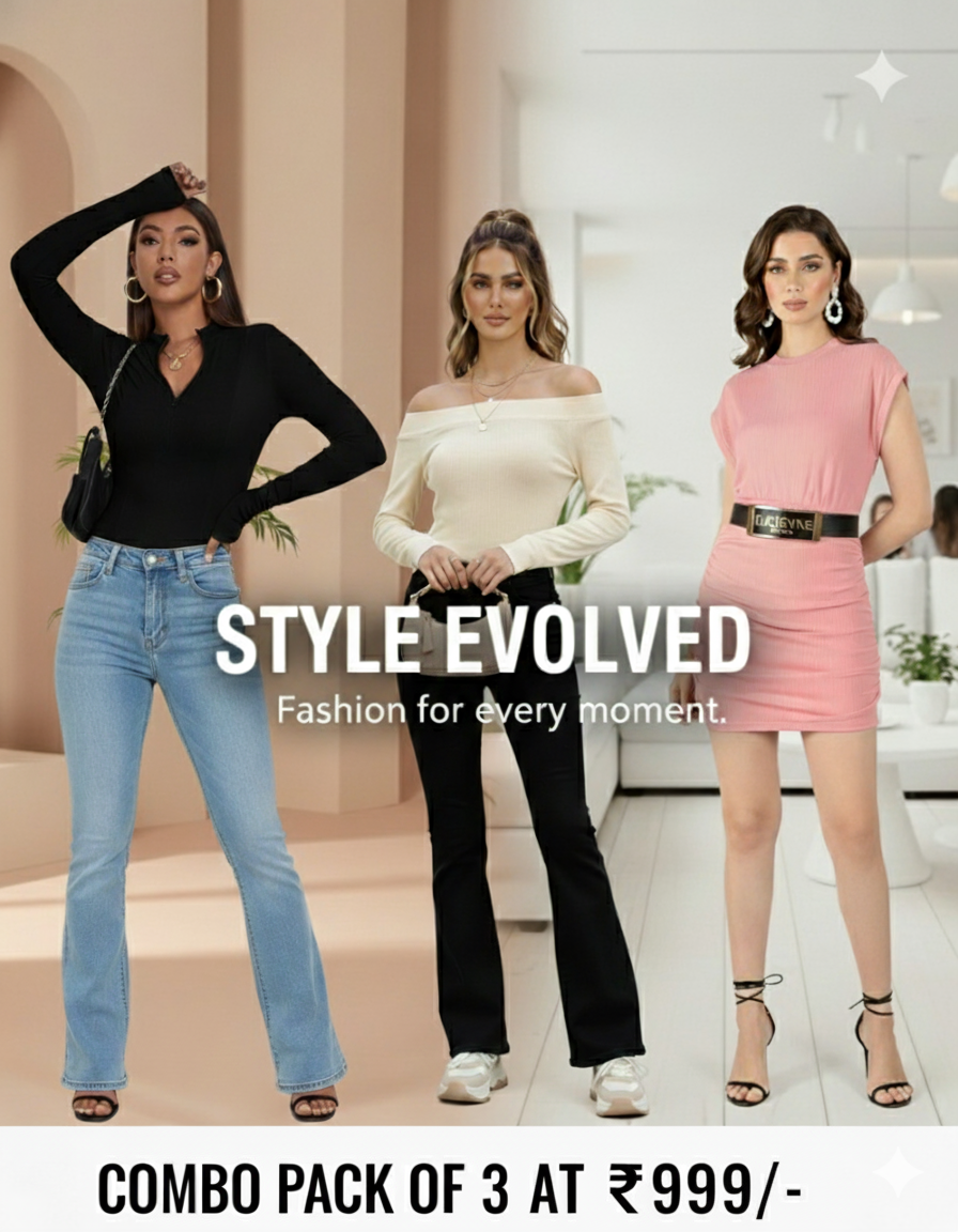 SUPER TRENDING COMBO OFFER ONLY 999/-( PACK OF 3PC)