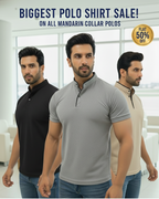 Trendy Chines Collar Polo T-shirt Combo (1299/- Pack Of 3)