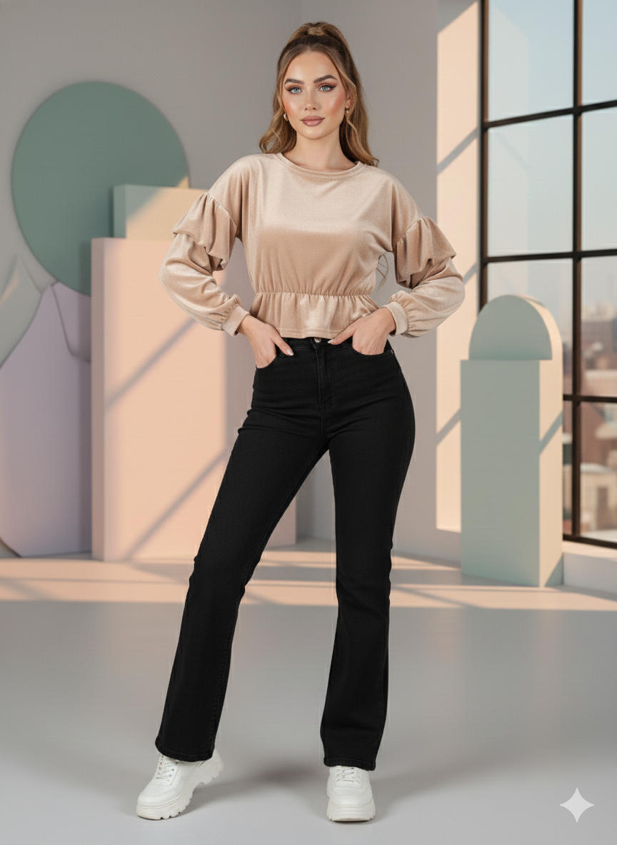 Korean Velvet Top