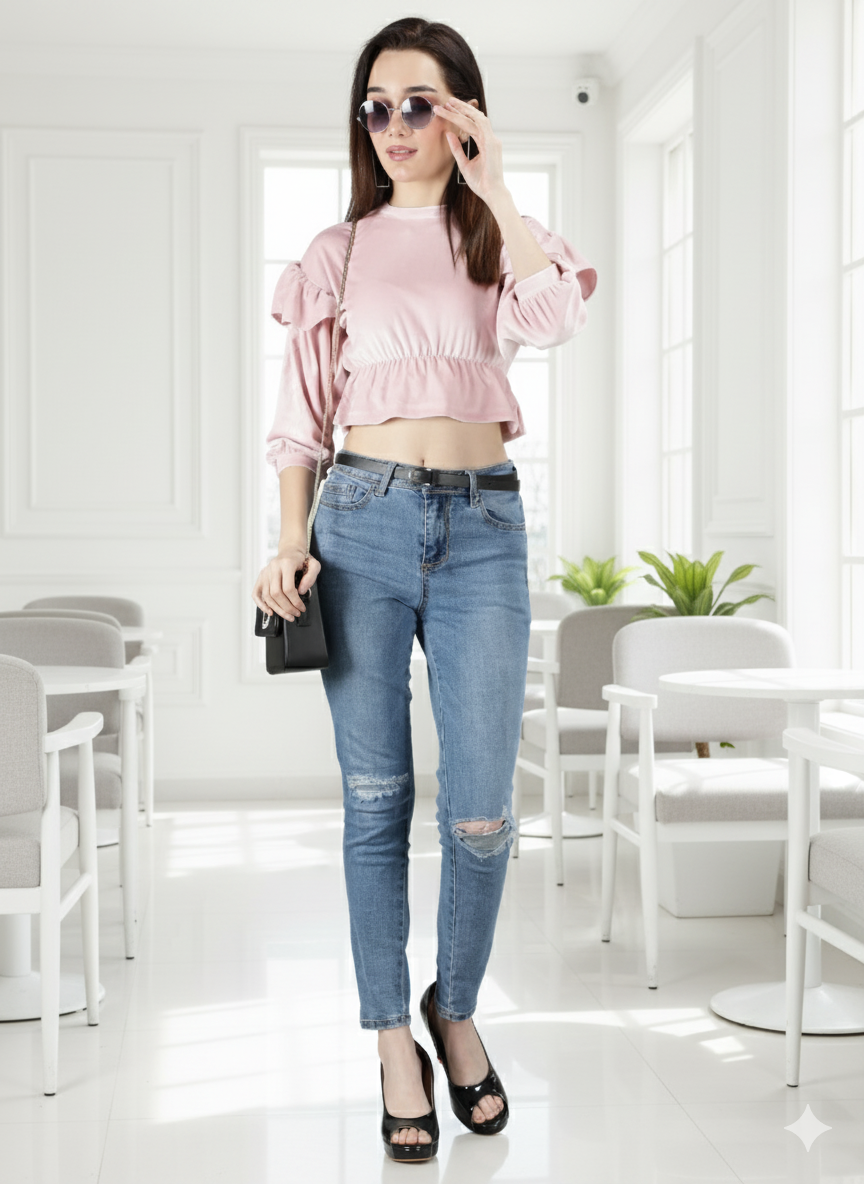 Korean Velvet Top