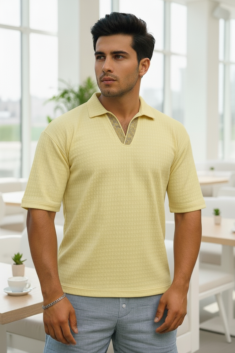 Organic Cotton Mens polo T-shirt