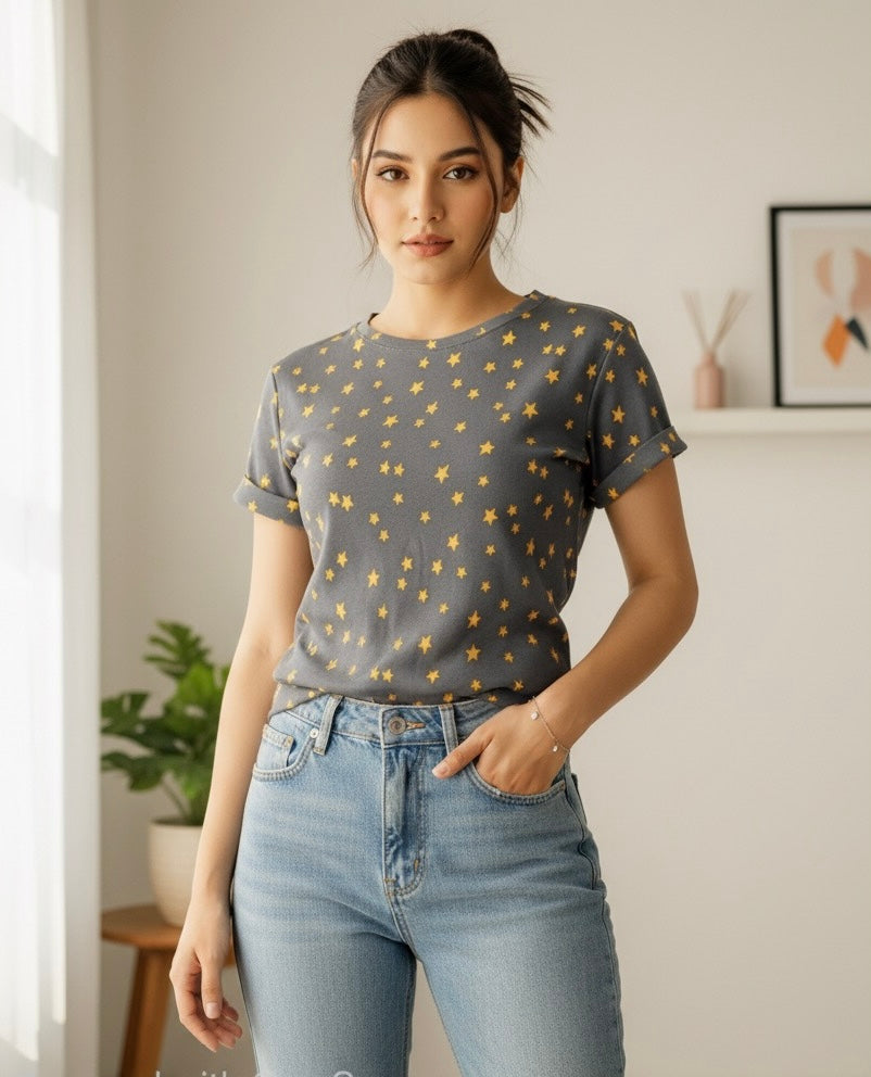 Organic Cotton Printed  T-shirt