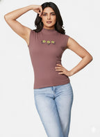 Sleevless knitting Top