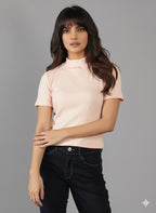 Knitted Rib Lycra Top