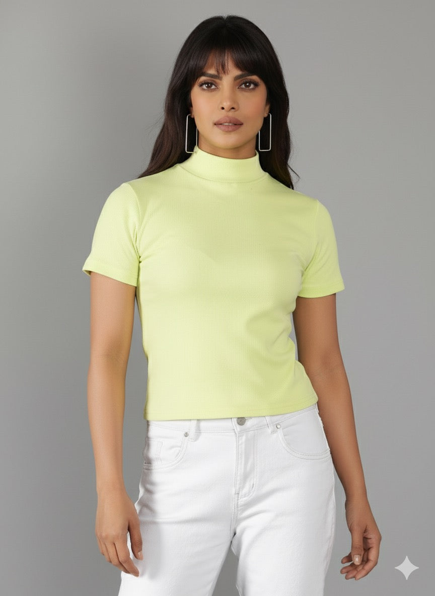 Knitted Rib Lycra Top