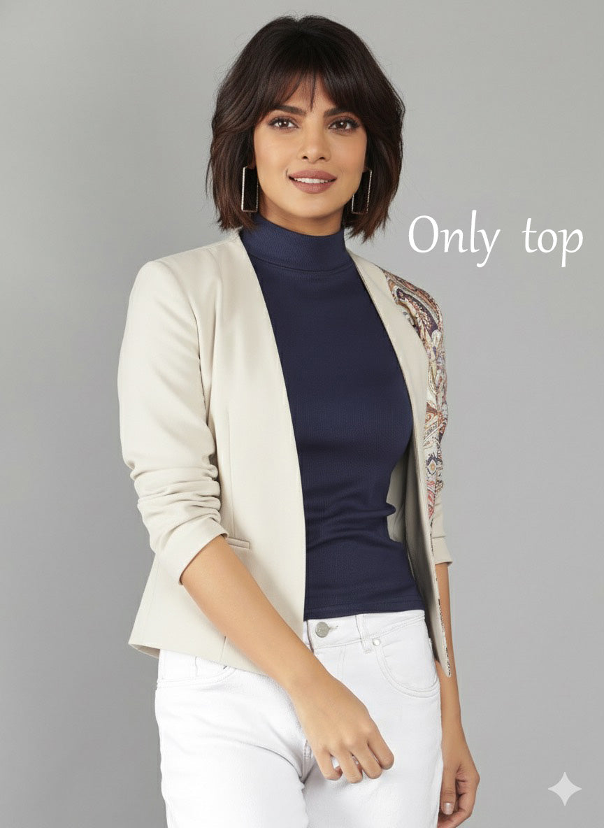 Knitted Rib Lycra Top