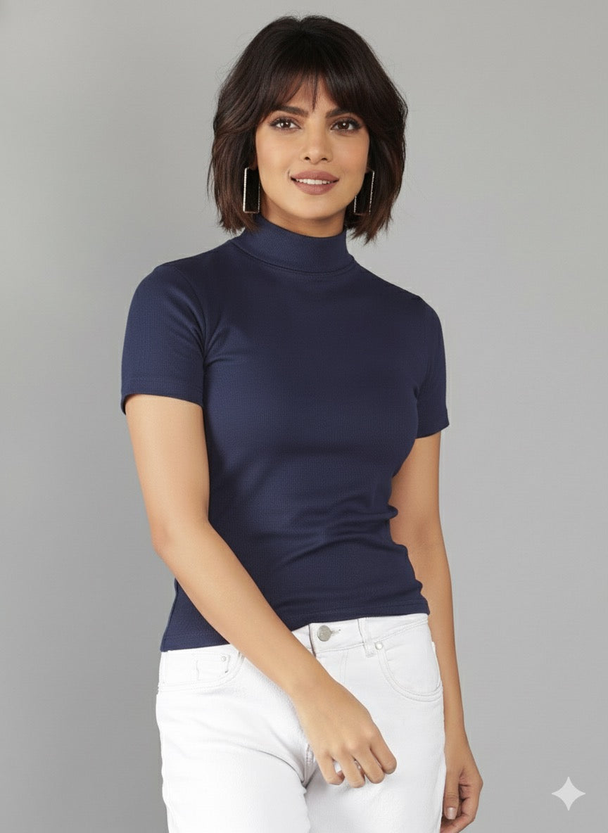 Knitted Rib Lycra Top