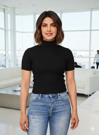Knitted Rib Lycra Top