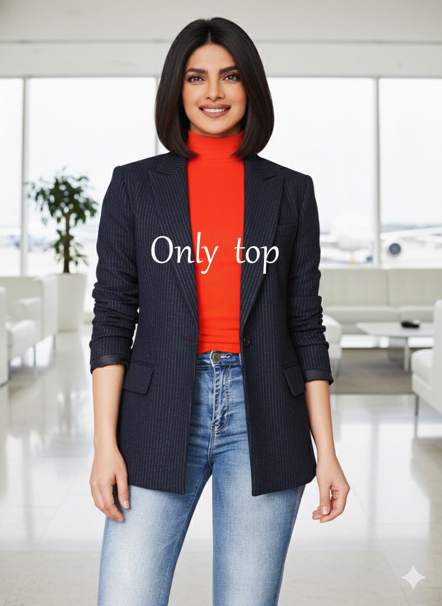 Knitted Rib Lycra Top