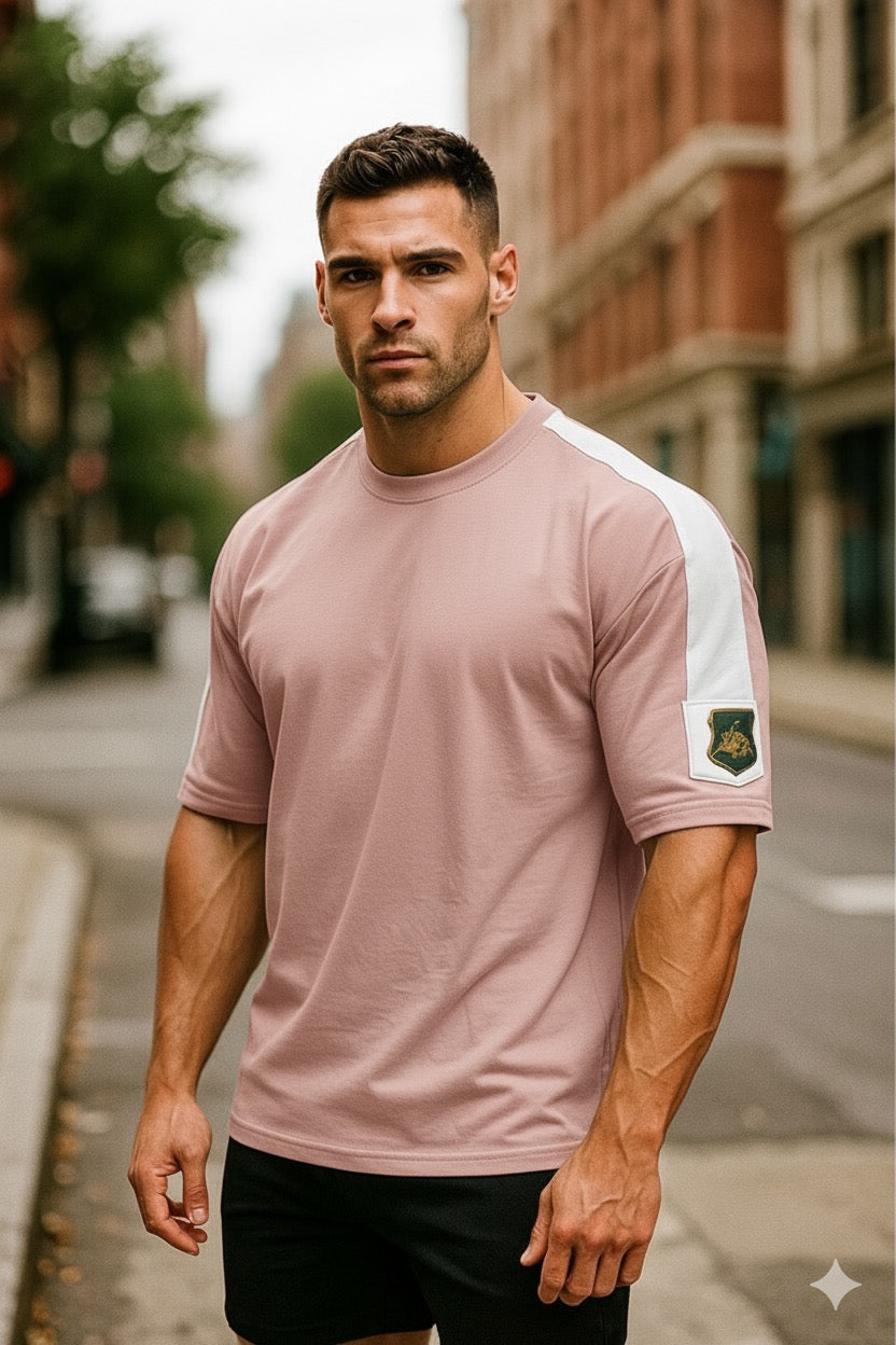 ORGANIC COTTON RIB OVERSIZED MENS T-SHIRT