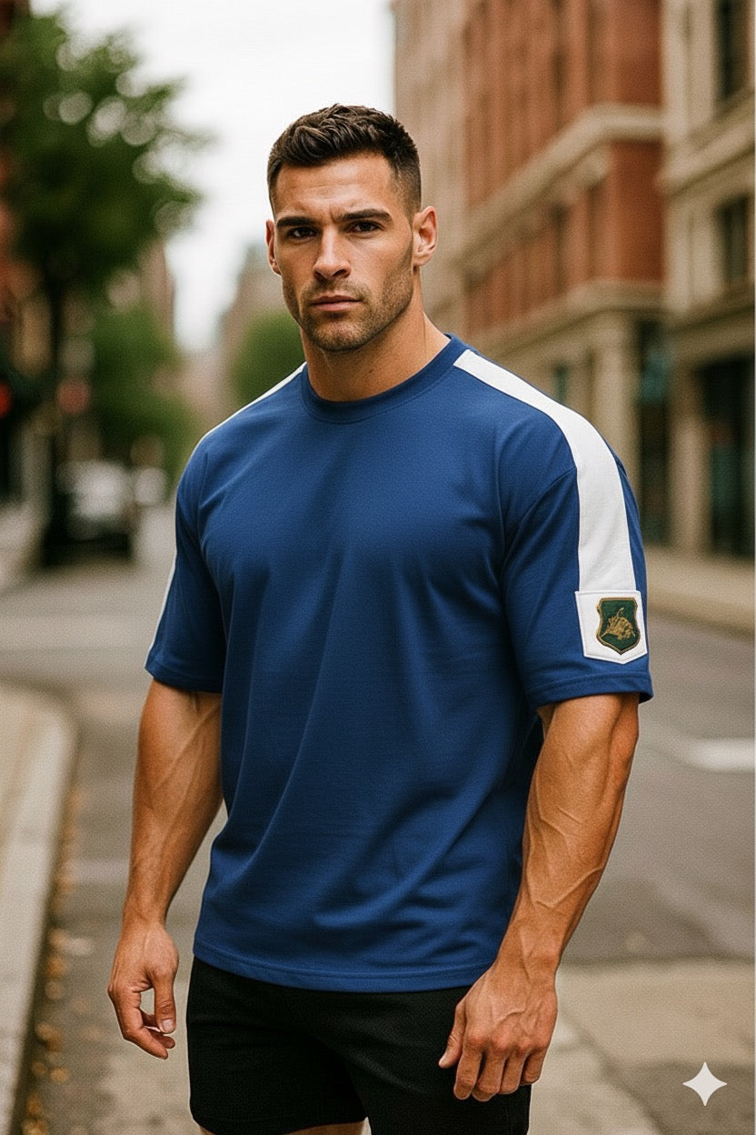 ORGANIC COTTON RIB OVERSIZED MENS T-SHIRT