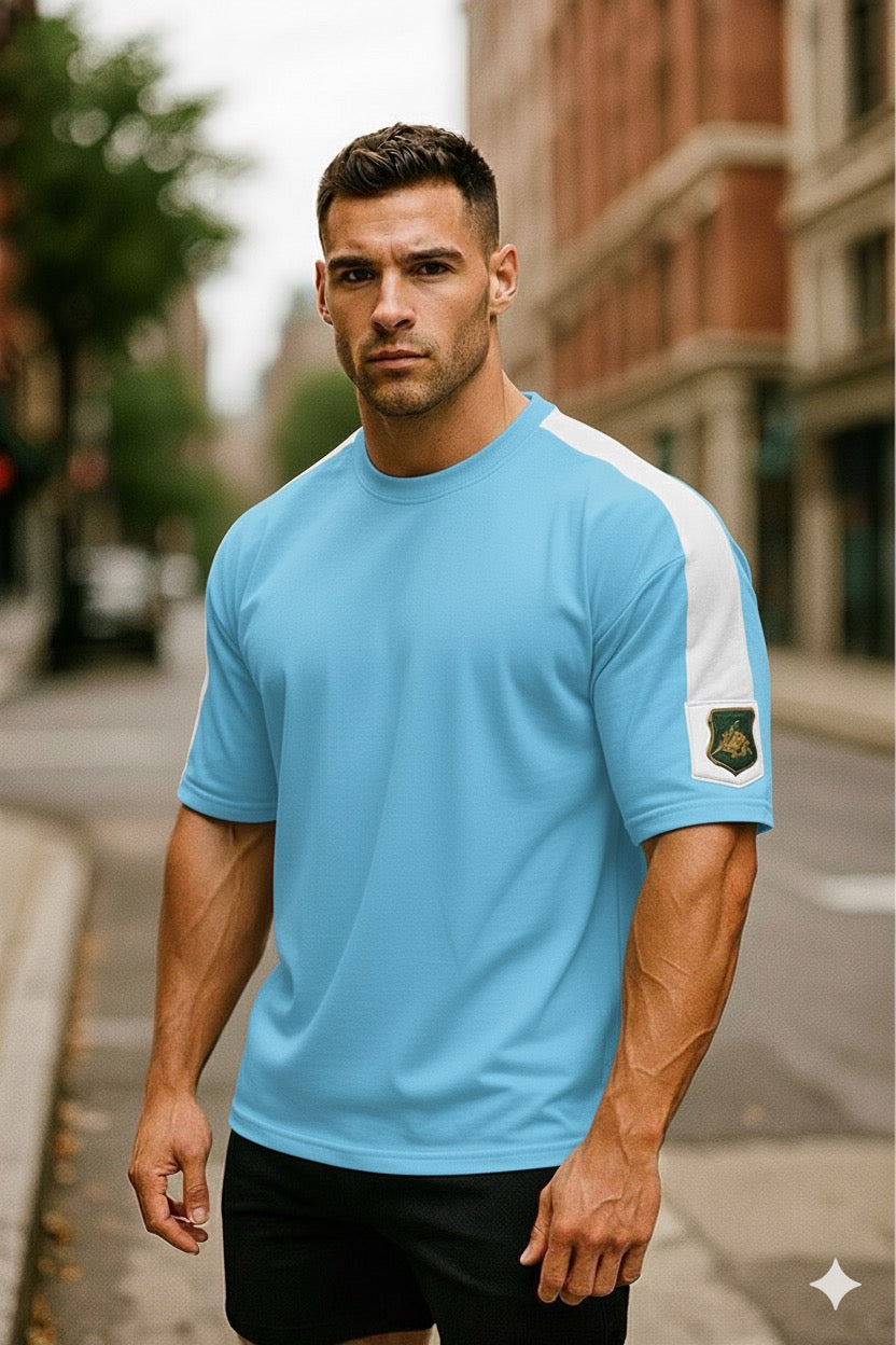 ORGANIC COTTON RIB OVERSIZED MENS T-SHIRT
