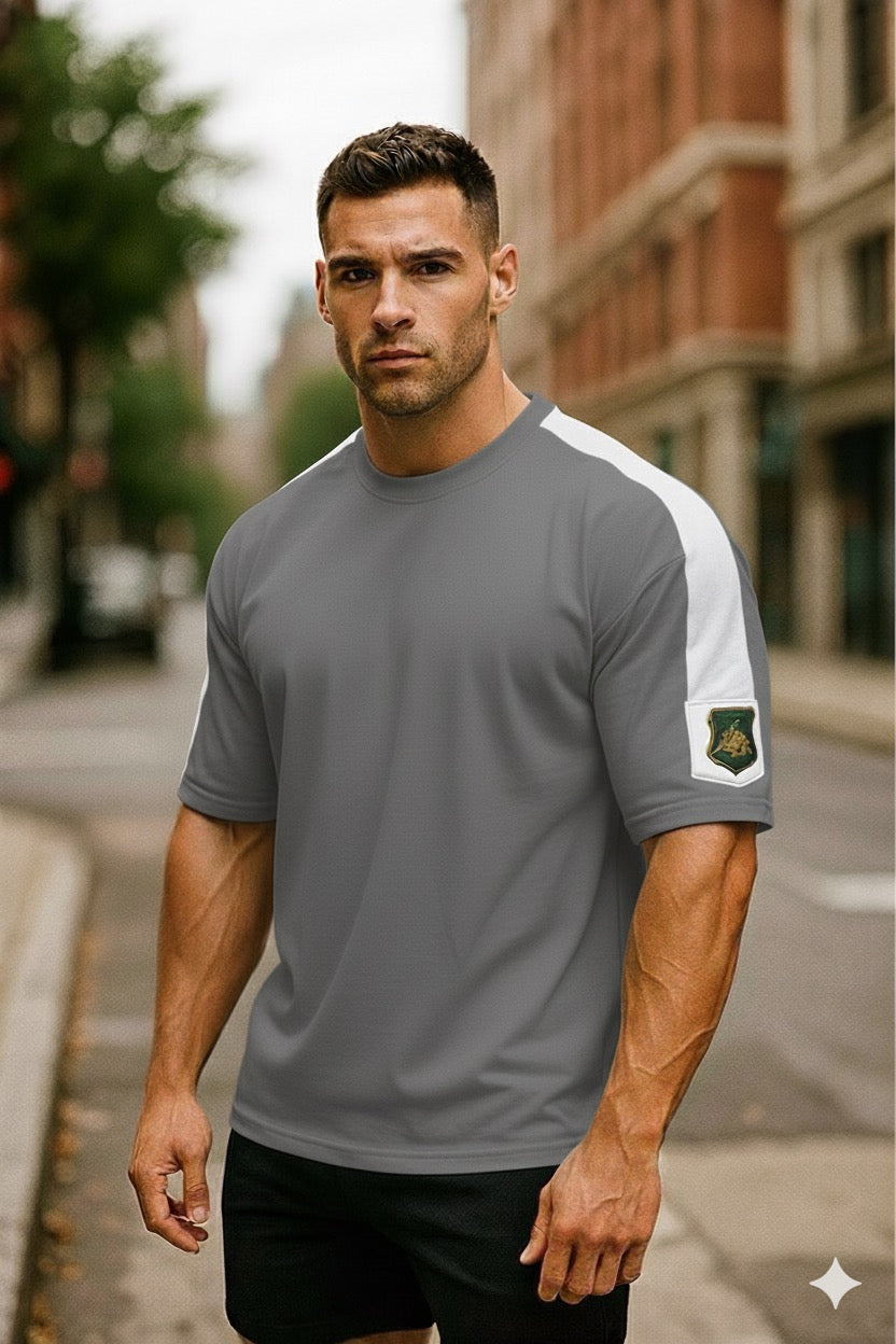 ORGANIC COTTON RIB OVERSIZED MENS T-SHIRT
