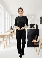 JACARD TAXTURE 4*4 MODAL SPANDEX COORD-SET FOR GIRL & WOMEN'S