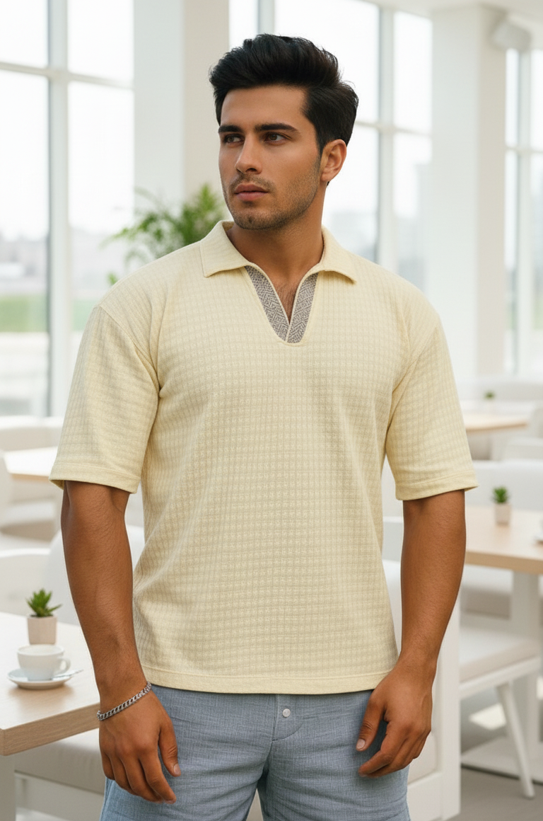 Organic Cotton Mens polo T-shirt