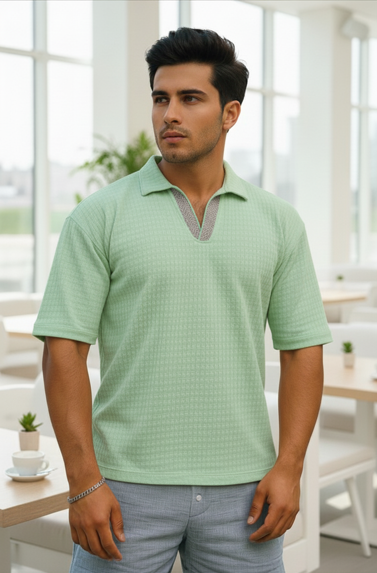 Organic Cotton Mens polo T-shirt