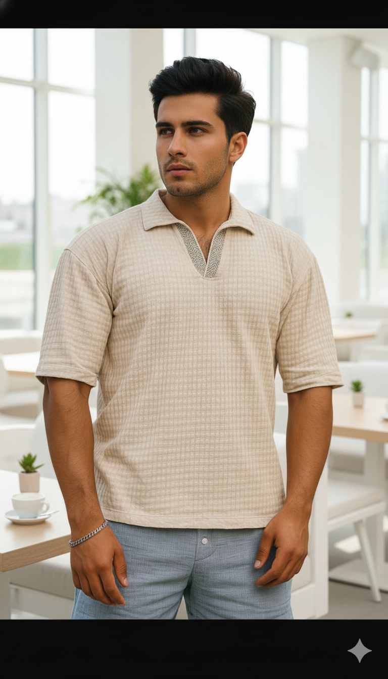 Organic Cotton Mens polo T-shirt